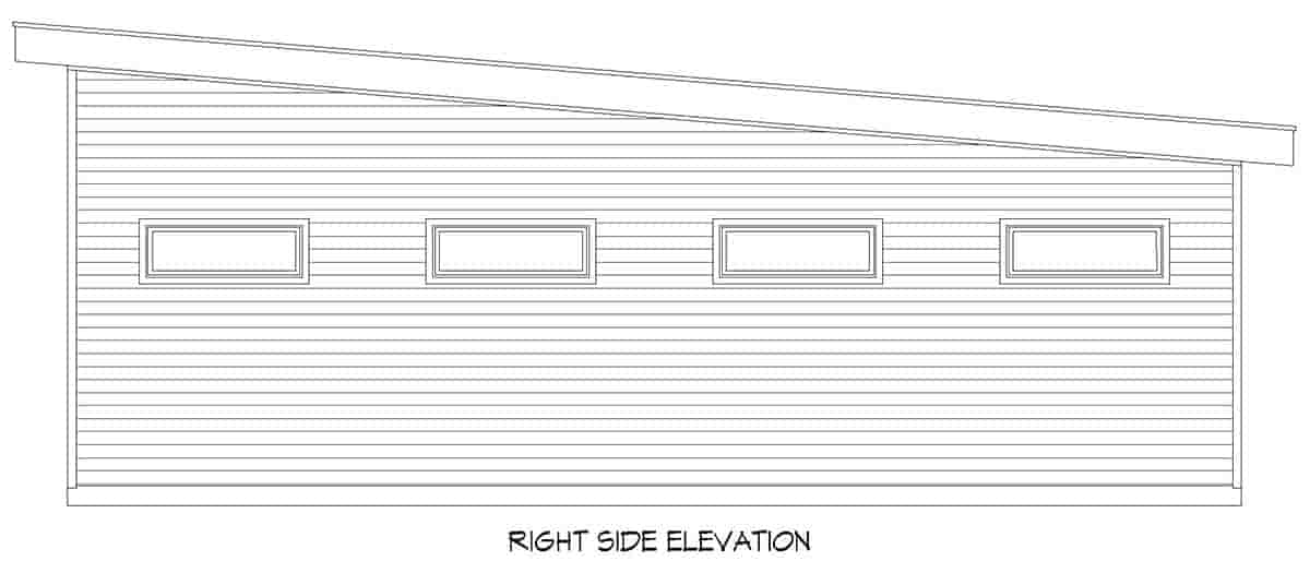 Modern 5 Car Garage Plan 81726, RV Storage Picture 1
