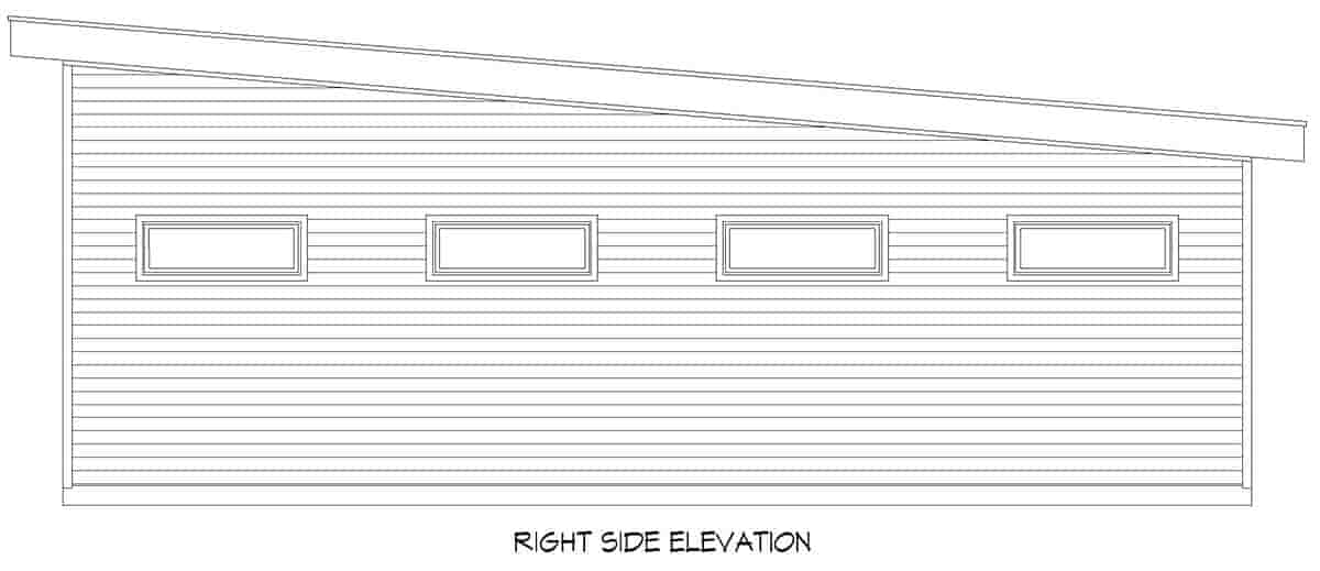 Modern 5 Car Garage Plan 81727, RV Storage Picture 1