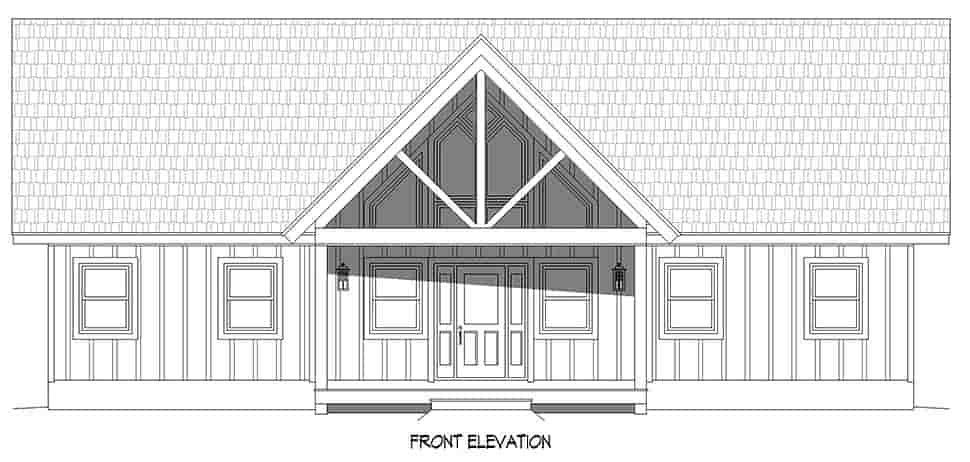 Contemporary, Country, Traditional House Plan 81729 with 2 Beds, 2 Baths Picture 3