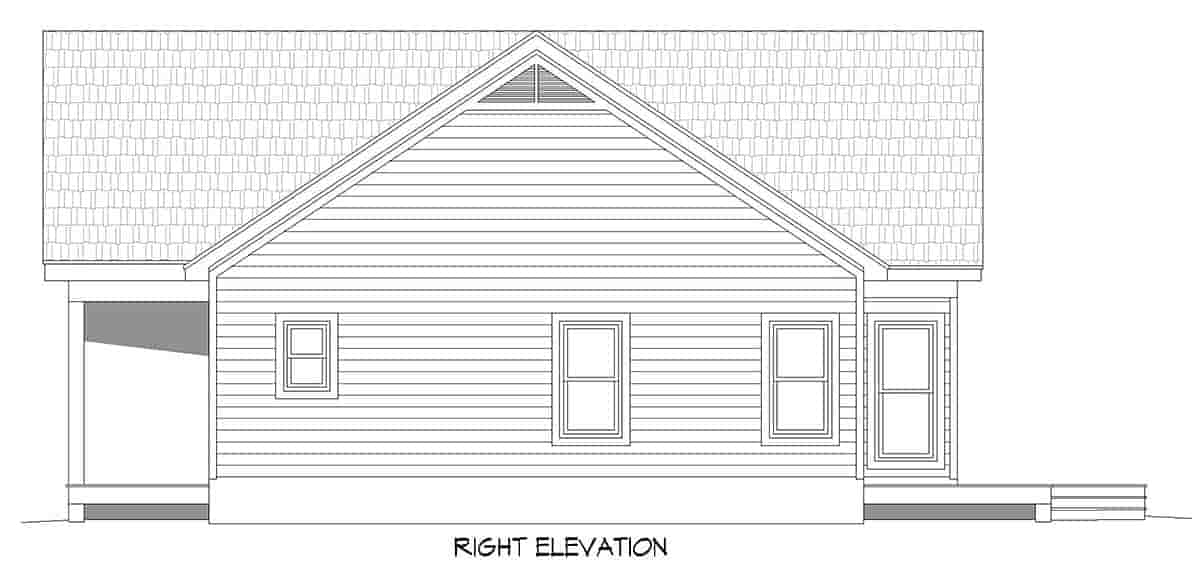 Cottage, Country, Ranch, Traditional House Plan 81736 with 2 Beds, 2 Baths Picture 1
