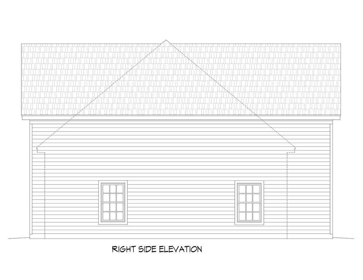 Cottage, Country, Farmhouse, Traditional 3 Car Garage Plan 81763, RV Storage Picture 1