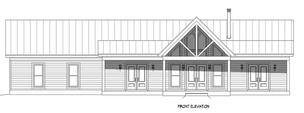 Cabin, Country, Farmhouse, Ranch, Traditional House Plan 81781 with 2 Beds, 2 Baths, 2 Car Garage Picture 3