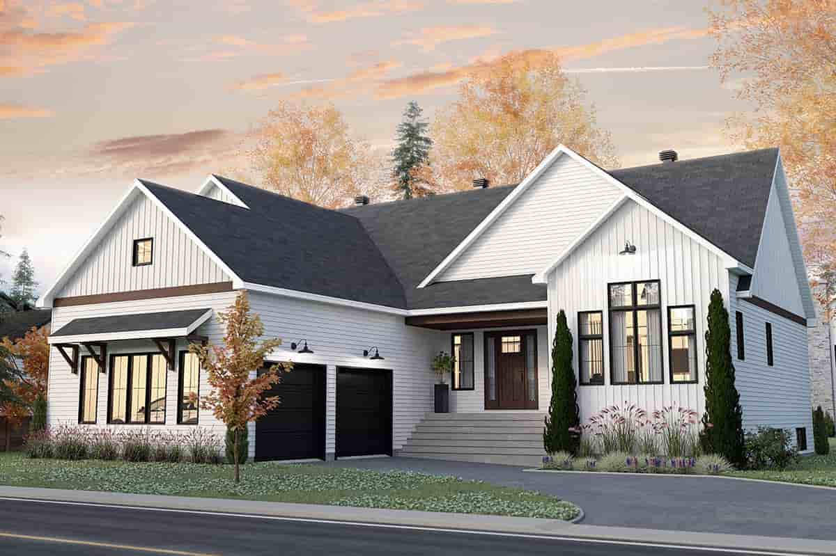 Country, Farmhouse, Ranch House Plan 81812 with 3 Beds, 2 Baths, 2 Car Garage Picture 1