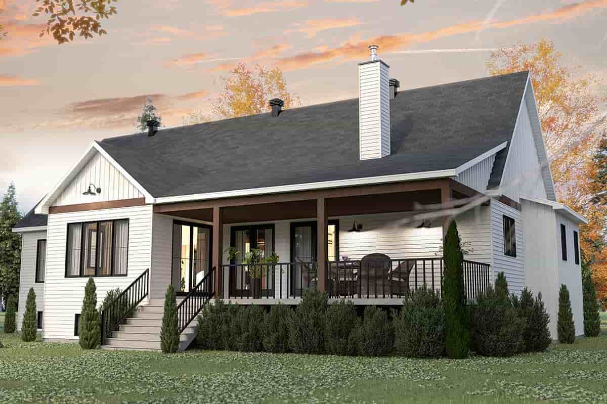 Country, Farmhouse, Ranch House Plan 81812 with 3 Beds, 2 Baths, 2 Car Garage Picture 2