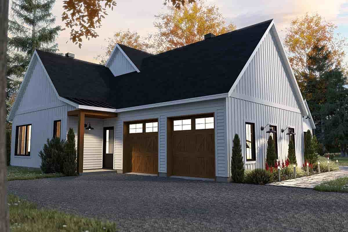 Country, Farmhouse, Ranch House Plan 81813 with 4 Beds, 3 Baths, 2 Car Garage Picture 2