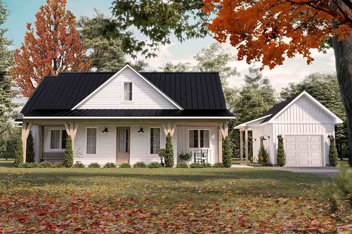 Country, Farmhouse, Traditional House Plan 81832 with 3 Beds, 2 Baths, 1 Car Garage Picture 1