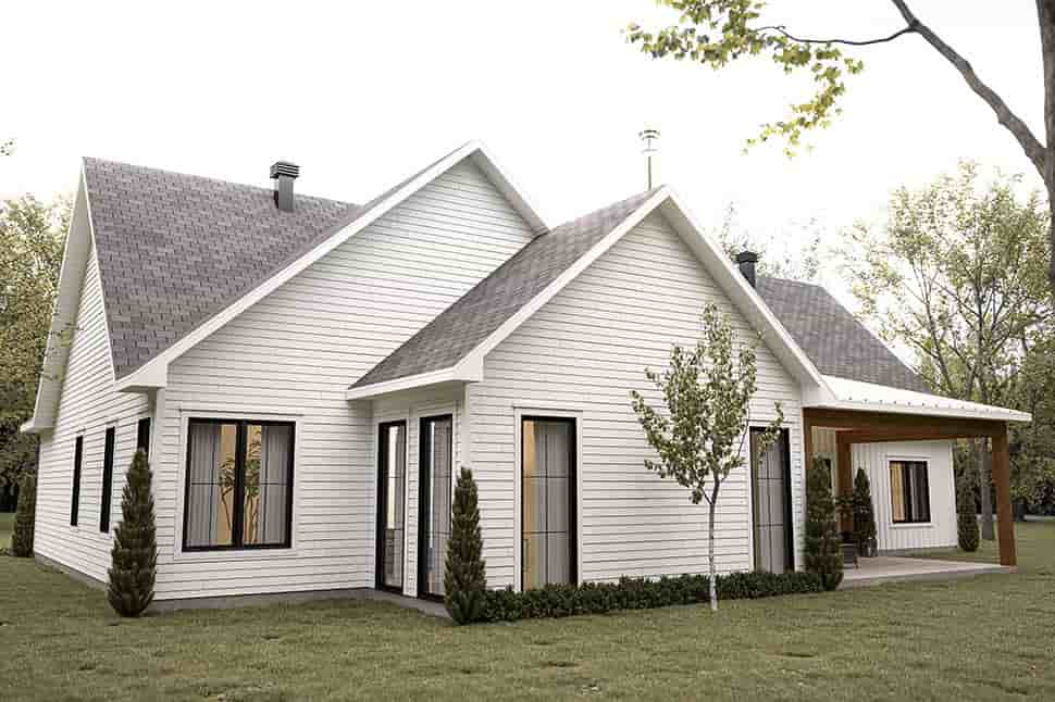 Farmhouse, French Country, Ranch House Plan 81863 with 4 Beds, 3 Baths, 1 Car Garage Picture 3