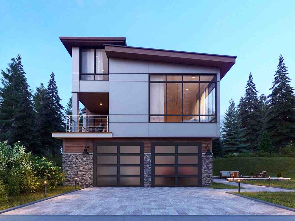 Contemporary, Modern House Plan 81901 with 5 Beds, 4 Baths, 2 Car Garage Picture 1