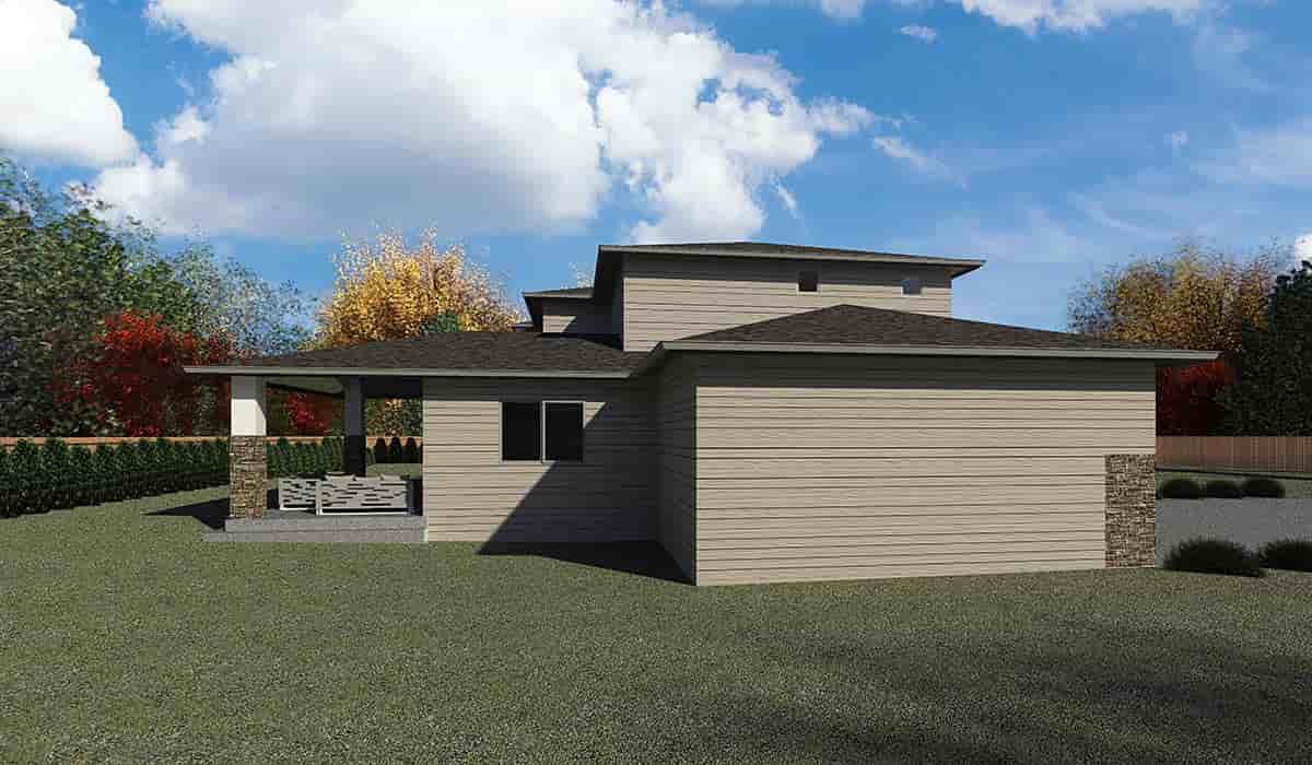 Contemporary, Modern House Plan 81905 with 5 Beds, 4 Baths, 3 Car Garage Picture 2