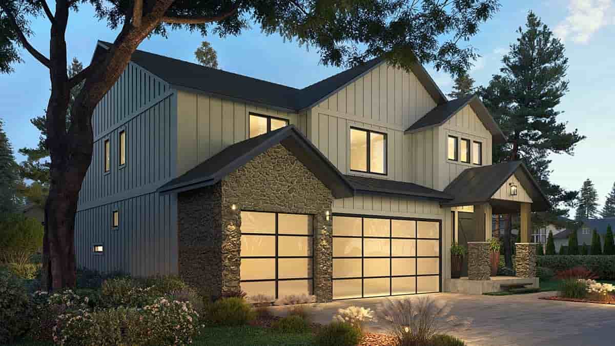 Craftsman, Farmhouse House Plan 81907 with 4 Beds, 3 Baths, 3 Car Garage Picture 2