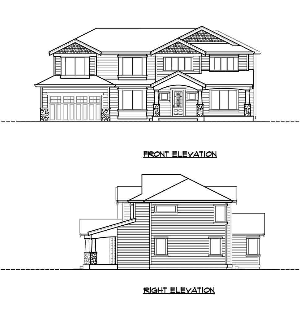 Craftsman, Traditional House Plan 81922 with 5 Beds, 4 Baths, 2 Car Garage Picture 3