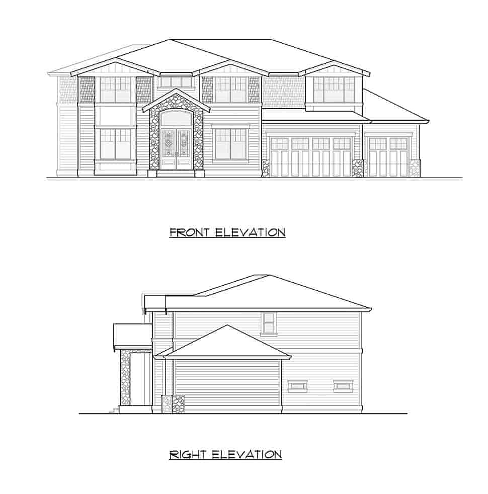 Contemporary House Plan 81923 with 6 Beds, 4 Baths, 3 Car Garage Picture 17