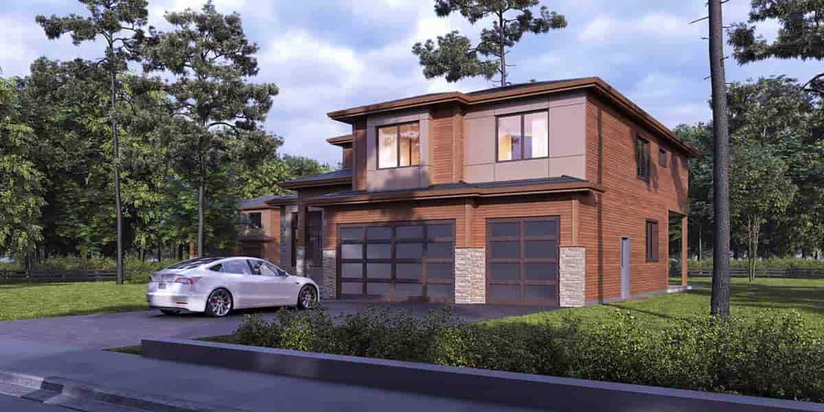 Contemporary, Modern House Plan 81936 with 4 Beds, 5 Baths, 3 Car Garage Picture 1