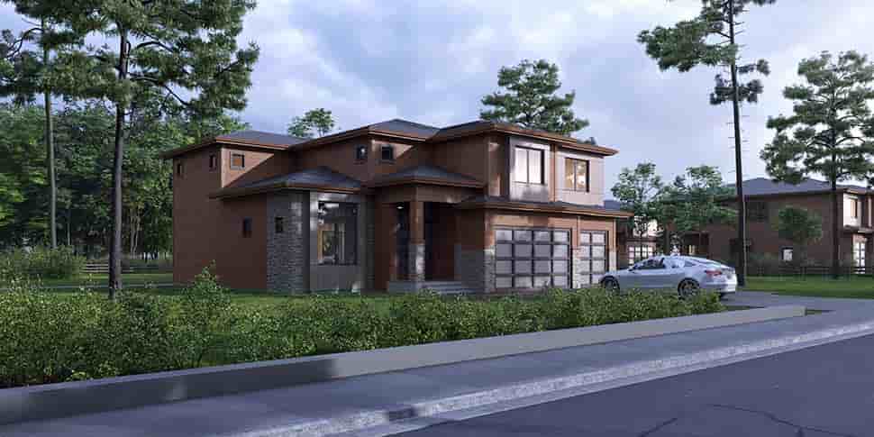Contemporary, Modern House Plan 81936 with 4 Beds, 5 Baths, 3 Car Garage Picture 2