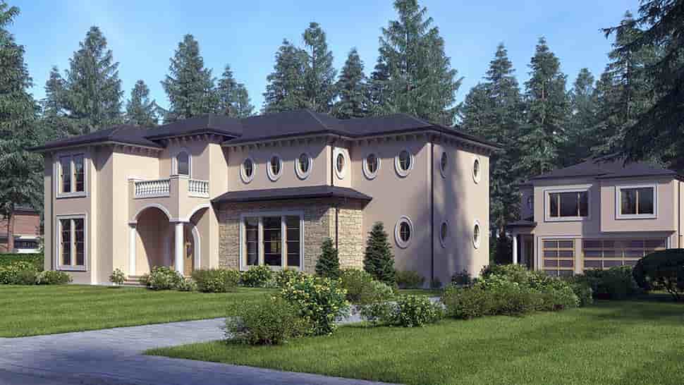 Mediterranean House Plan 81941 with 4 Beds, 5 Baths Picture 2