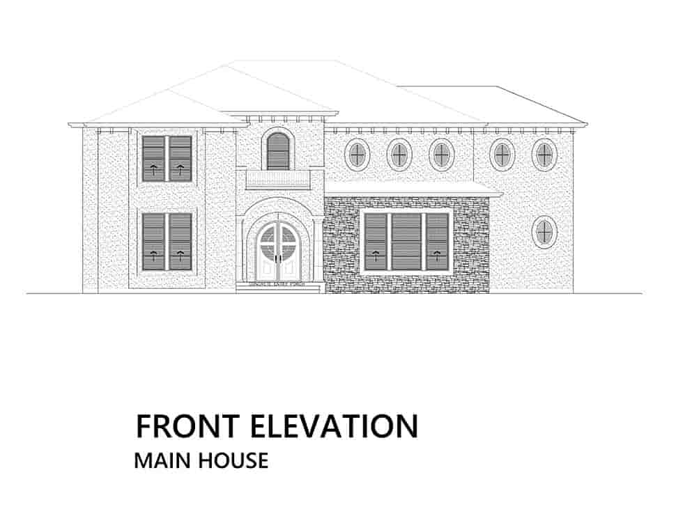 Mediterranean House Plan 81941 with 4 Beds, 5 Baths Picture 4