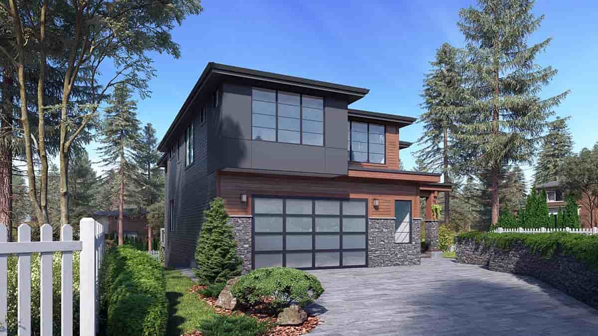 Contemporary, Modern House Plan 81947 with 6 Beds, 5 Baths, 2 Car Garage Picture 1