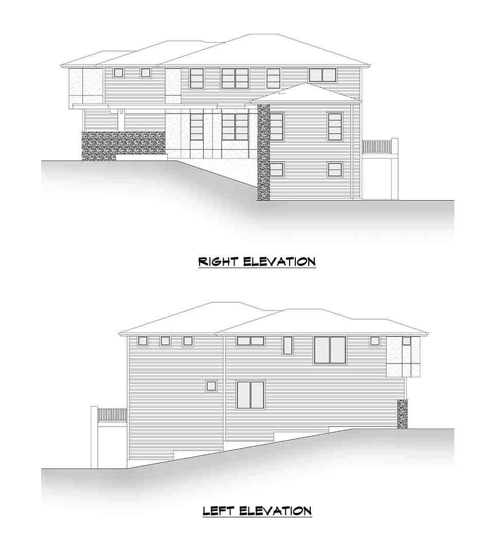 Contemporary, Modern House Plan 81947 with 6 Beds, 5 Baths, 2 Car Garage Picture 4