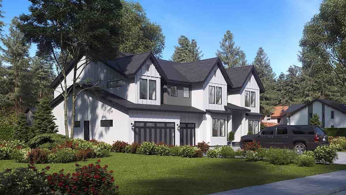 Craftsman, Farmhouse, Traditional House Plan 81956 with 5 Beds, 6 Baths, 3 Car Garage Picture 1