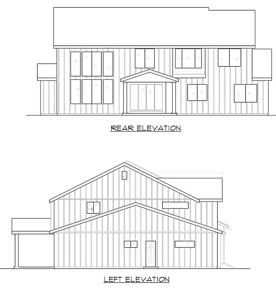 Craftsman, Farmhouse, Traditional House Plan 81956 with 5 Beds, 6 Baths, 3 Car Garage Picture 4