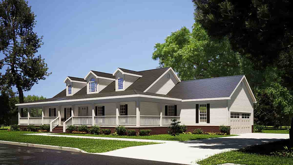 Country House Plan 82051 with 3 Beds, 2 Baths Picture 1