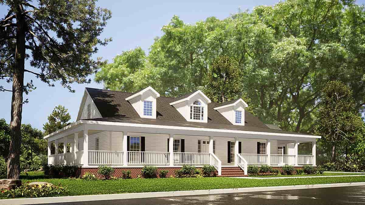 Country House Plan 82051 with 3 Beds, 2 Baths Picture 2