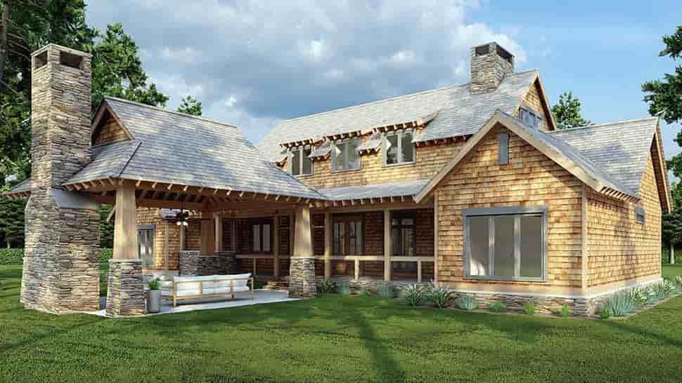 Country, Craftsman, Farmhouse House Plan 82085 with 5 Beds, 4 Baths, 2 Car Garage Picture 7