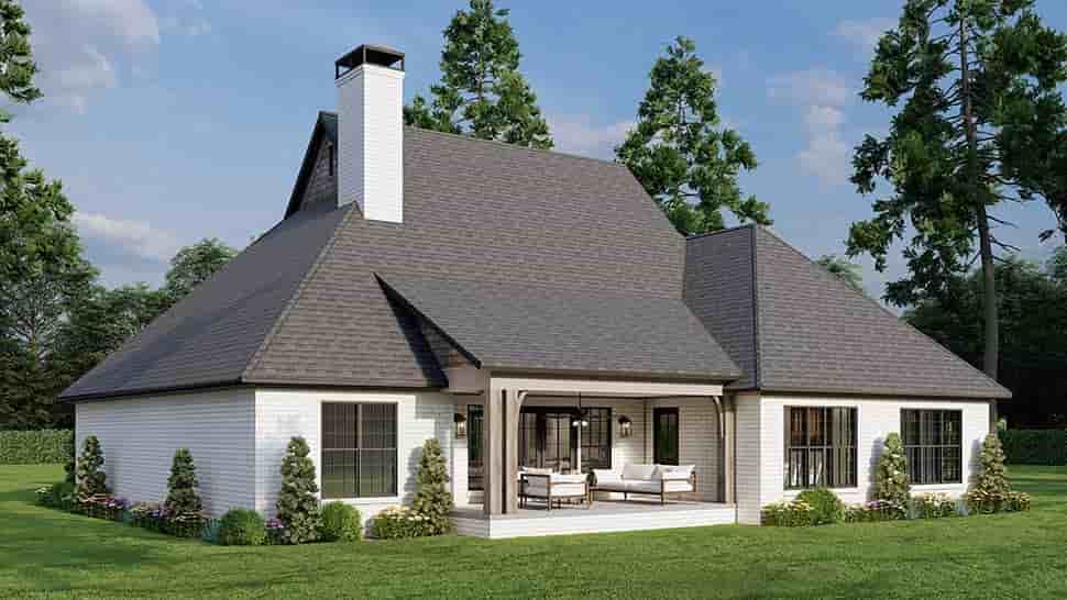 European House Plan 82242 with 4 Beds, 4 Baths, 3 Car Garage Picture 7
