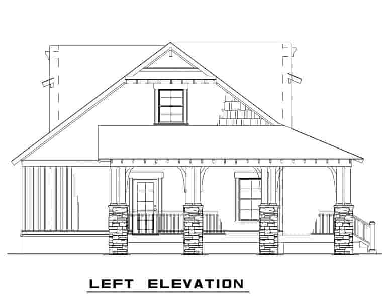 Cottage, Country, Craftsman House Plan 82267 with 3 Beds, 2 Baths Picture 1