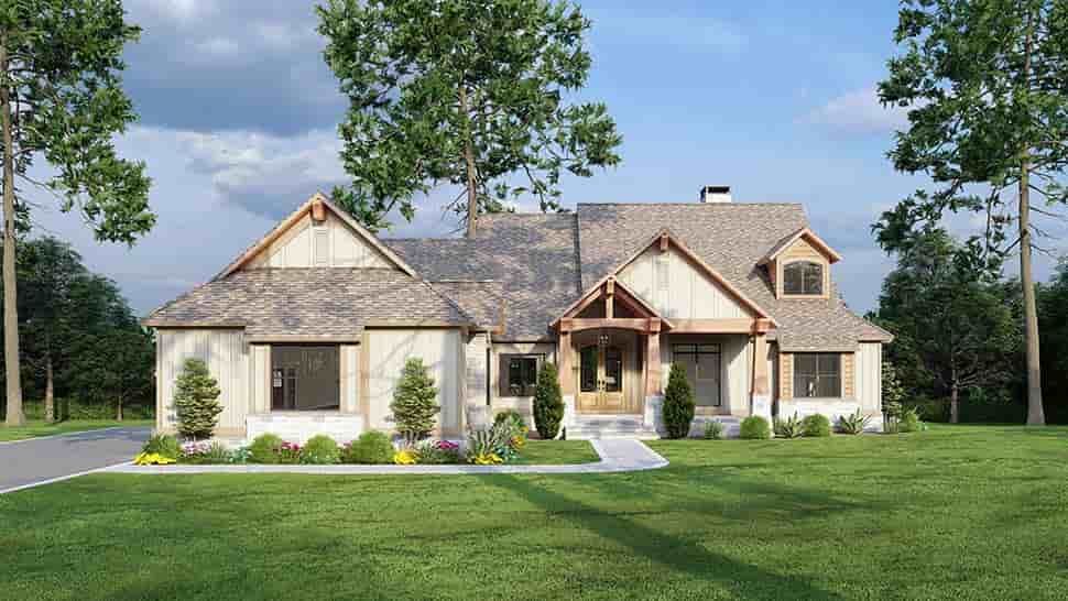 Country, Craftsman, Traditional House Plan 82352 with 5 Beds, 6 Baths, 3 Car Garage Picture 3