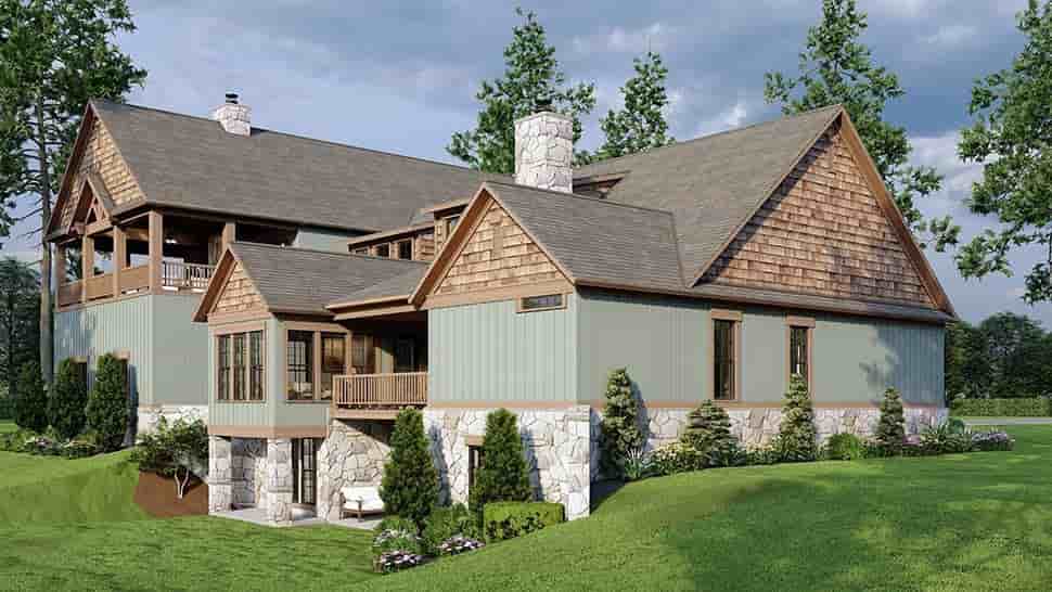Bungalow, Country, Craftsman, Southern, Traditional House Plan 82374 with 4 Beds, 6 Baths Picture 7