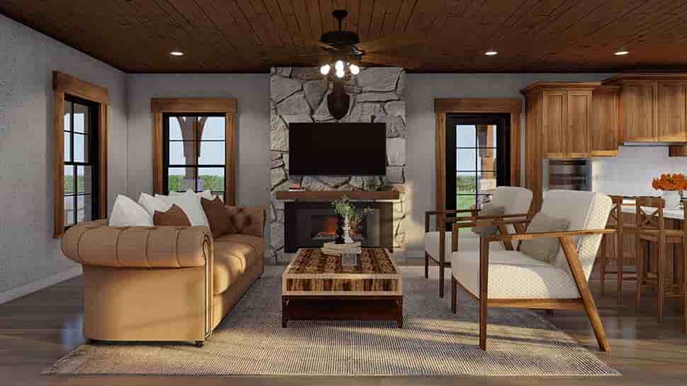 Bungalow, Coastal, Country, Craftsman, Southern House Plan 82375 with 2 Beds, 3 Baths Picture 7