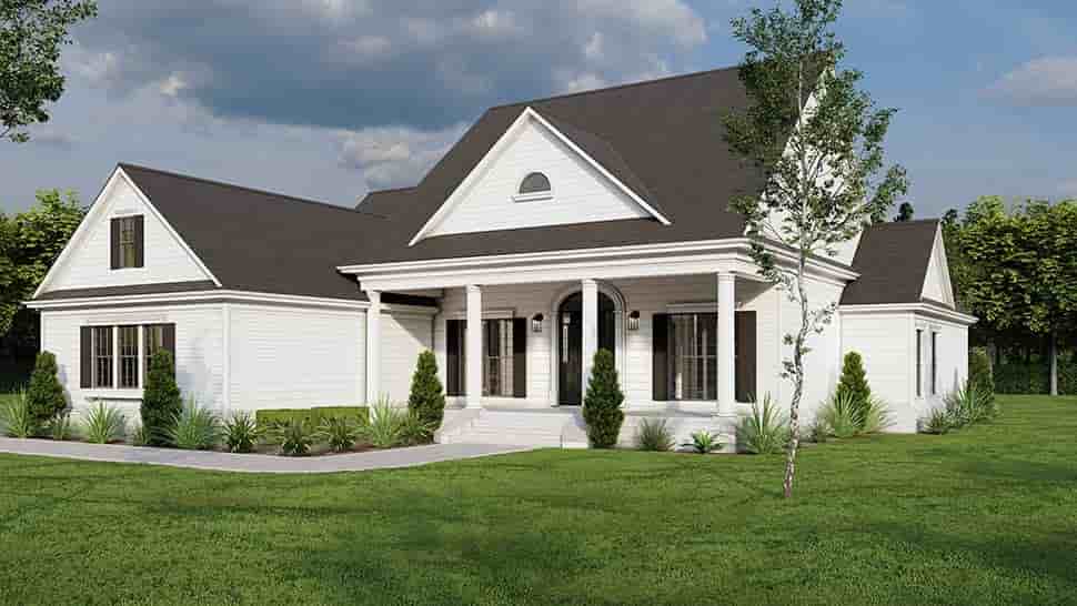 Bungalow, Country, Craftsman, Farmhouse, Historic, Southern, Traditional House Plan 82379 with 4 Beds, 3 Baths, 2 Car Garage Picture 3