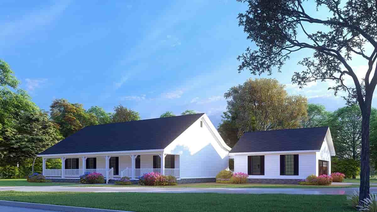 Cabin, Country, Ranch House Plan 82434 with 3 Beds, 2 Baths, 2 Car Garage Picture 1
