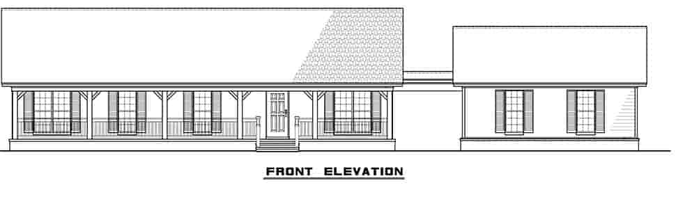 Cabin, Country, Ranch House Plan 82434 with 3 Beds, 2 Baths, 2 Car Garage Picture 3