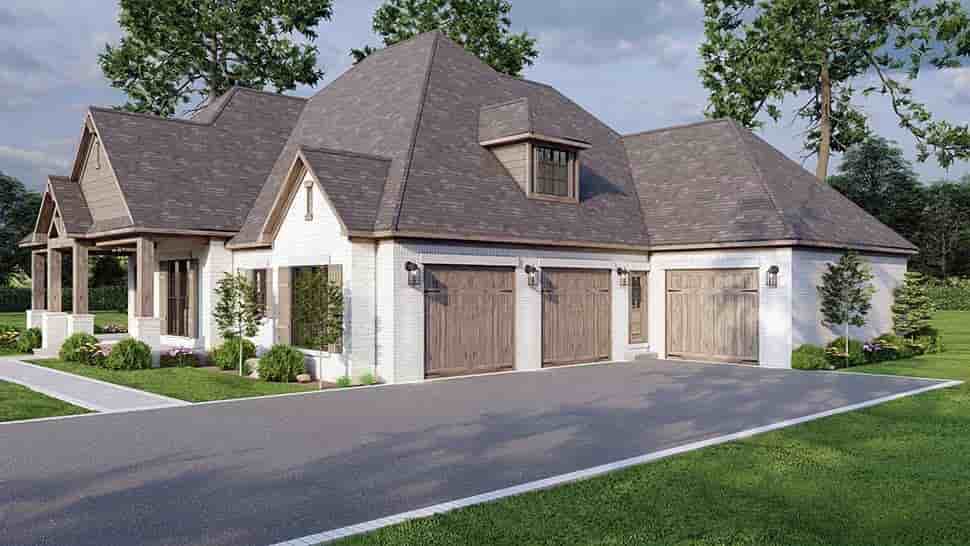 Cottage, Country, Craftsman House Plan 82437 with 4 Beds, 5 Baths, 3 Car Garage Picture 4