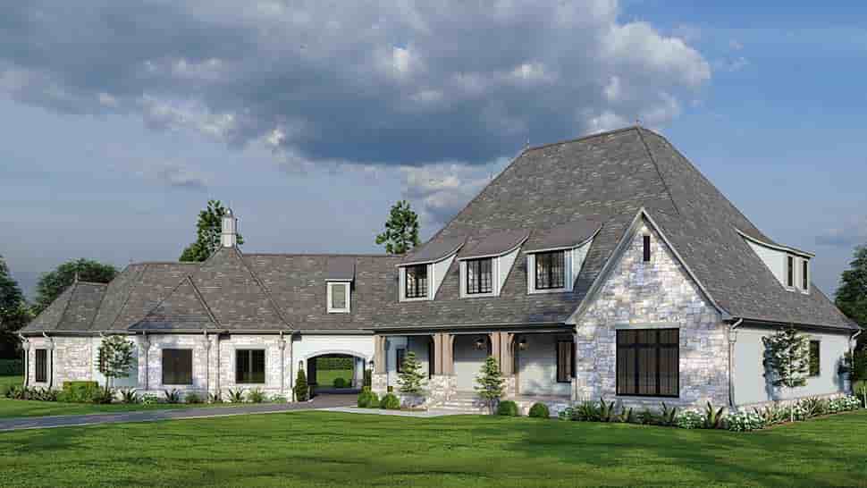Country, European, French Country, Southern House Plan 82444 with 5 Beds, 6 Baths, 5 Car Garage Picture 3