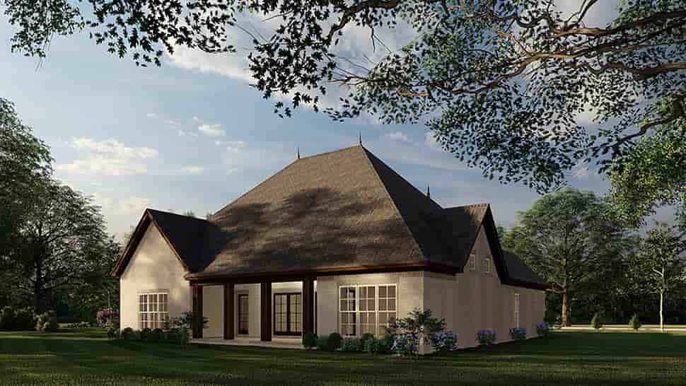 European, French Country, Tudor House Plan 82447 with 4 Beds, 3 Baths, 2 Car Garage Picture 2
