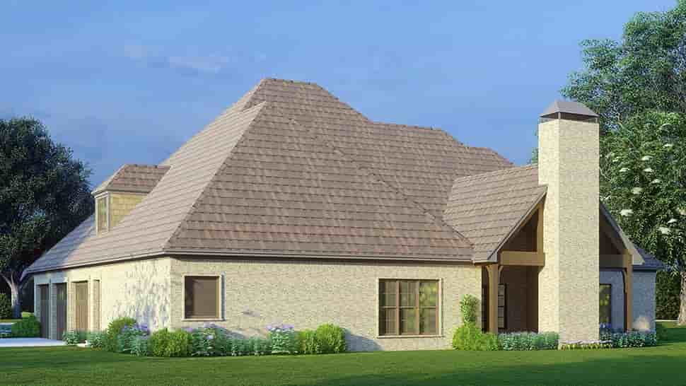 Bungalow, Craftsman, French Country, Traditional House Plan 82477 with 4 Beds, 3 Baths, 3 Car Garage Picture 2