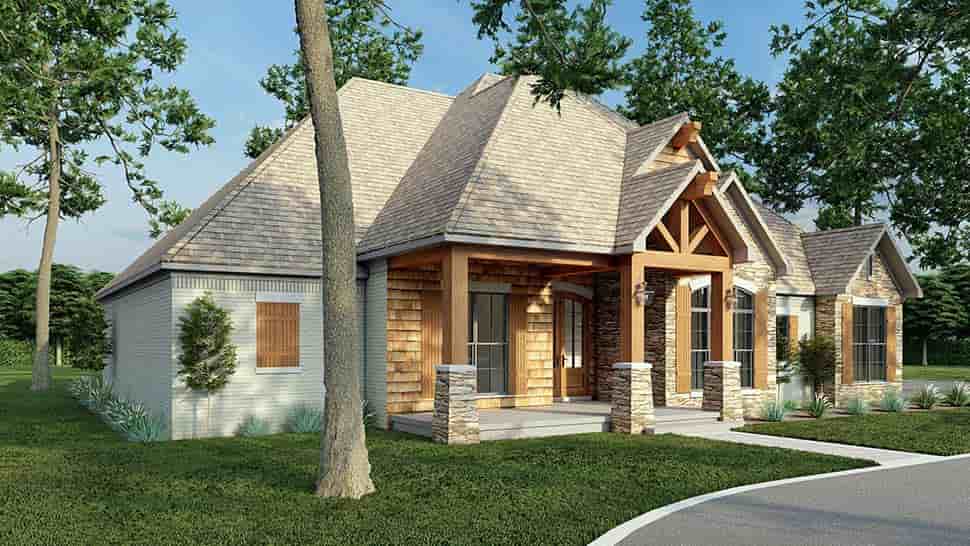 Craftsman, European, Southern, Traditional House Plan 82483 with 3 Beds, 3 Baths, 3 Car Garage Picture 4