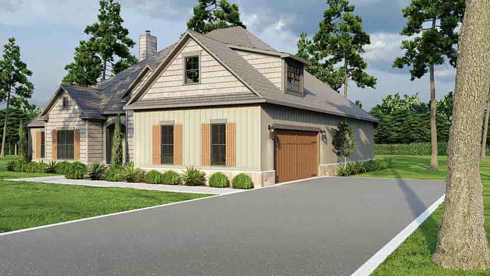 European, Traditional House Plan 82486 with 4 Beds, 3 Baths, 2 Car Garage Picture 4