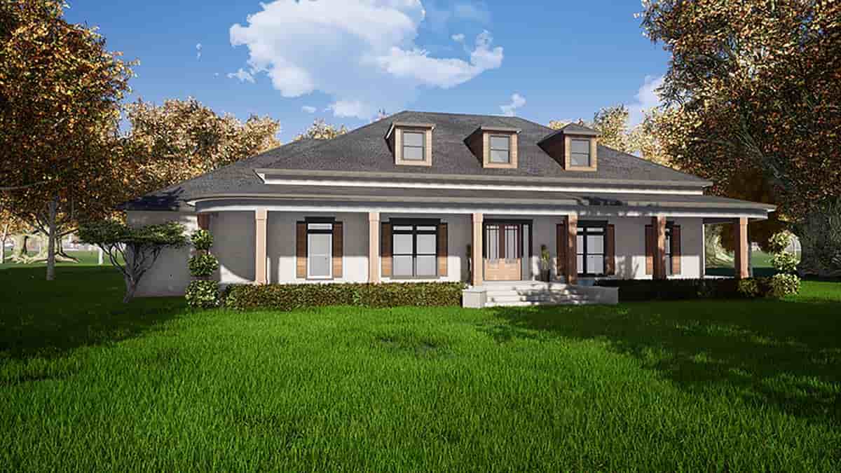 Country, Southern, Traditional House Plan 82487 with 3 Beds, 5 Baths, 3 Car Garage Picture 1