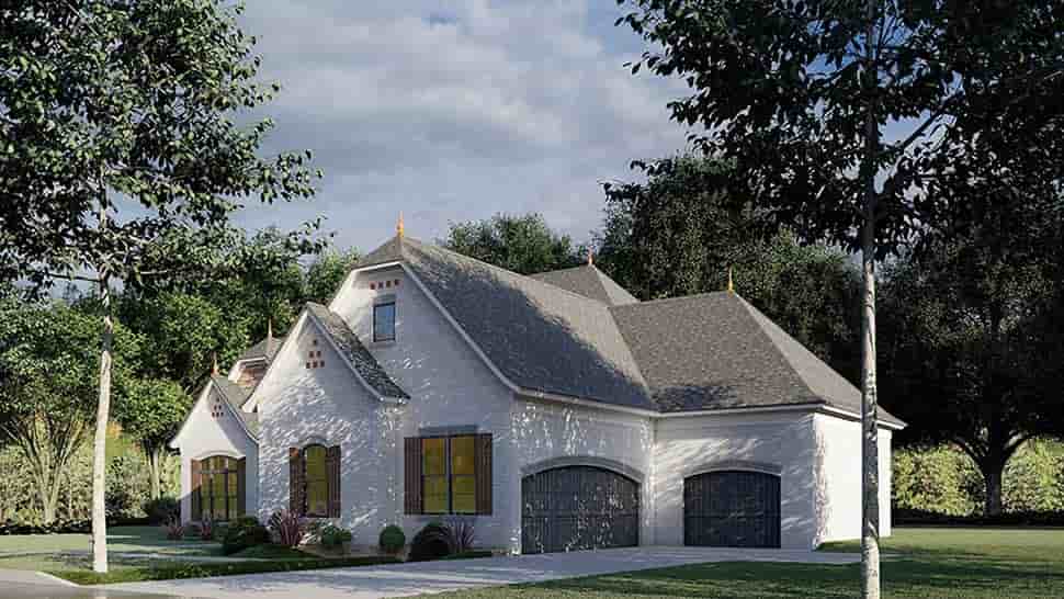 Bungalow, Craftsman, French Country House Plan 82491 with 3 Beds, 4 Baths, 3 Car Garage Picture 1