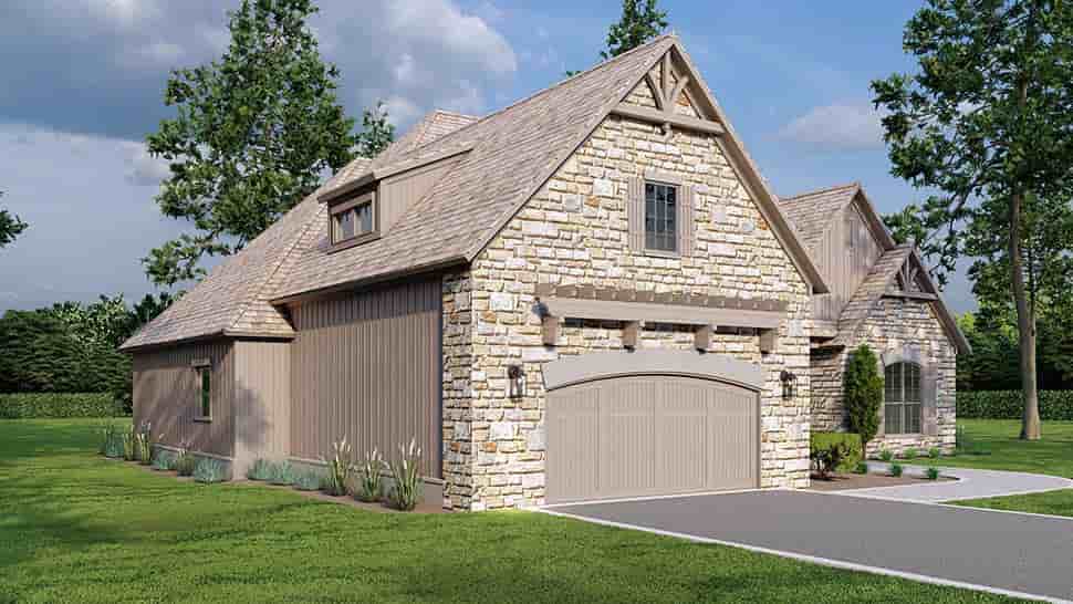 Bungalow, Craftsman, European, French Country, Southern, Traditional House Plan 82501 with 3 Beds, 4 Baths, 2 Car Garage Picture 3