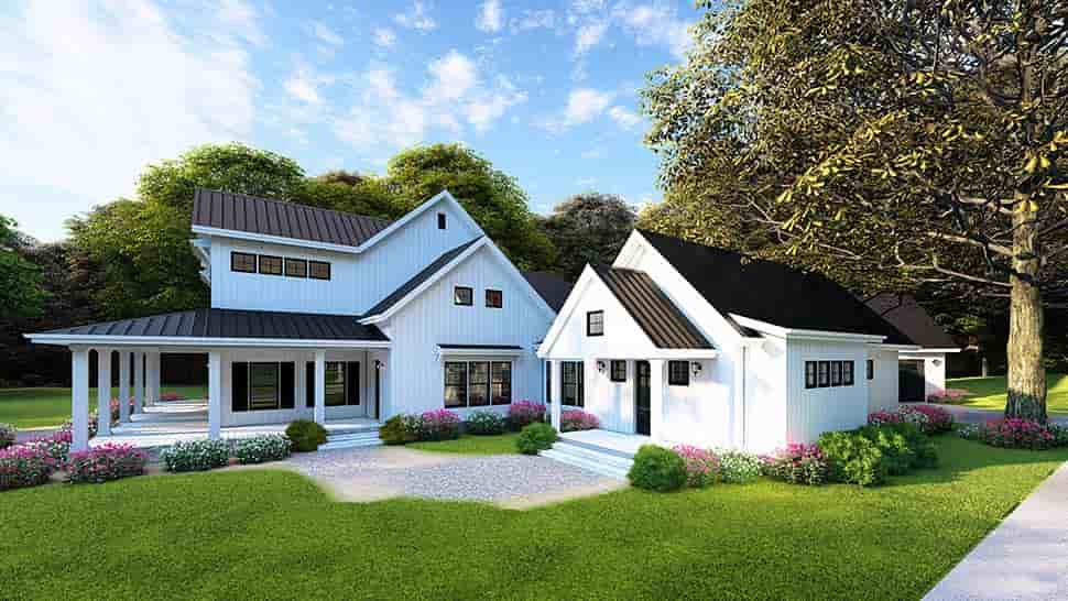Country, Farmhouse, Southern House Plan 82502 with 4 Beds, 4 Baths, 4 Car Garage Picture 11