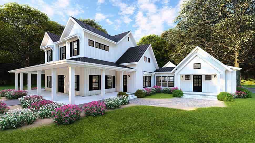 Country, Farmhouse, Southern House Plan 82502 with 4 Beds, 4 Baths, 4 Car Garage Picture 9