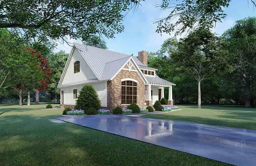 Bungalow, Cottage, Country, Craftsman House Plan 82519 with 3 Beds, 3 Baths Picture 2