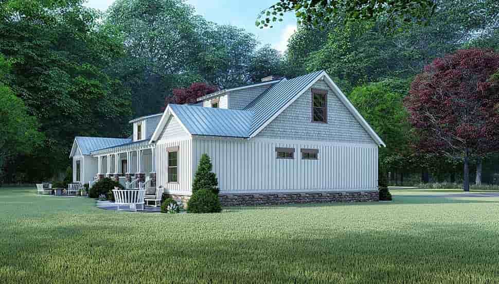 Bungalow, Country, Craftsman, Farmhouse Multi-Family Plan 82524 with 4 Beds, 3 Baths Picture 2