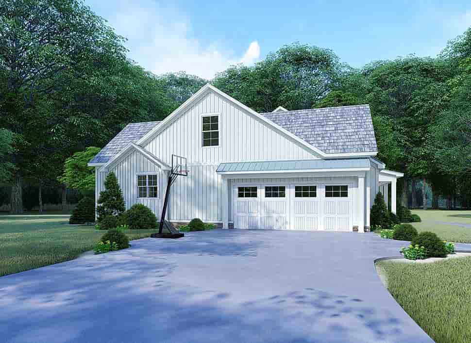 Bungalow, Country, Craftsman, Farmhouse, Modern, Traditional House Plan 82525 with 4 Beds, 4 Baths, 2 Car Garage Picture 2