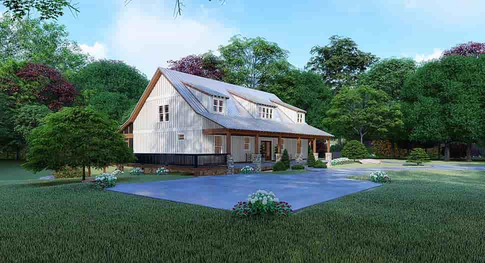 Farmhouse House Plan 82526 with 3 Beds, 4 Baths, 2 Car Garage Picture 2